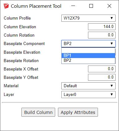 Column Dialog